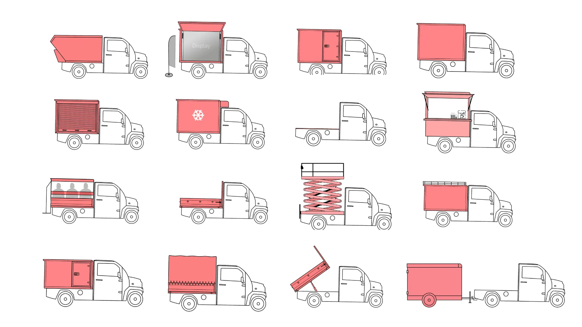 All available IONAx Move configurations